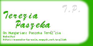 terezia paszeka business card